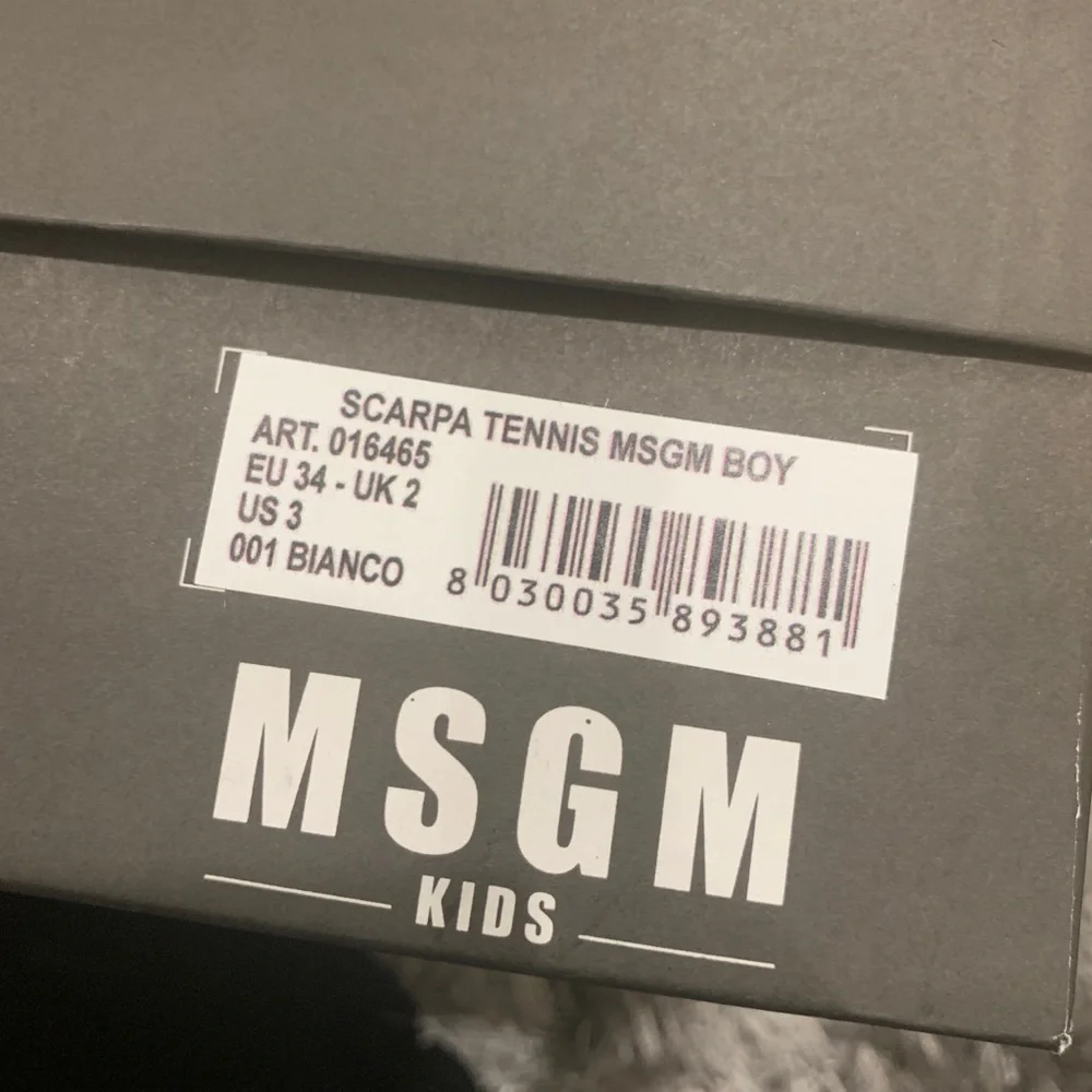 MSGM KIDS FASHION low top SNEAKERS